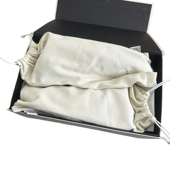 Loewe Women's Flow Logo Leather Trim Suede Sneaker - Pistachio Green 40 EU 10 US - Picture 14 of 15